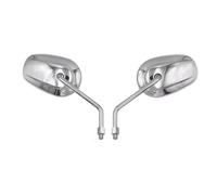 Motorcycle Mirrors Set For For MT07 For Hornet Universal Retro Motorcycle Rear View Mirrors 8mm 10mm Side Rear Mirror Moto(Chrome)
