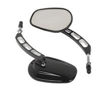 Motorcycle Mirrors Set For Road For King For Touring For XL 883 Motorcycle 8mm Rear View Side Mirror(Black)