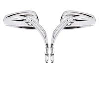 Motorcycle Mirrors Set For Sportster For Street For Glide For Rider Motorcycle 8mm Handlebar Mirror Black Sliver Side Mirror RearView Mirror(Sliver)