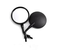 Motorcycle Mirrors Set Motorcycle Rearview Mirrors 8/10MM Cafe Racer Side Mirror For Vespa LX 150 GT60 PX 125 MP3(Black-short pole)