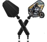 Motorcycle Mirrors Set Universal Motorcycle Rearview Mirror Foldable And Adjustable Viewing Angle Side Reflector