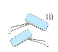 Motorcycle Mirrors Universal 1 Pair 8/10mm Motorcycle Rearview Mirror Chrome Modified Mirror Accessories