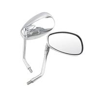 Motorcycle Mirrors Universal 10mm Chrome Rearview Mirror Motorcycle Side View Mirror Rearview Accessories