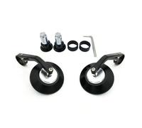 Motorcycle Mirrors Universal Bar End Mirrors Motorcycle Handlebar Rearview Blue Lense Anti Glare 7/8" Handle Round For Most ATV UTV Silver Handlebar Rearview Mirror