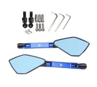 Motorcycle Mirrors Universal Motorcycle Mirror CNC Side Rearview Blue Anti-glare Fit Use For Yamaha MT01 MT25 MT03 MT07 MT09 MT10 Motorbike Mirror(Blue)