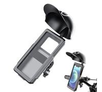 Motorcycle Mobile Holder - 10.24 Inches Sunshade Waterproof Mount for Riders, 360° Rotating Bracket with Sturdy Support, Phone Stand for Navigation, Riding Safety, and Convenient Hands-Free Use