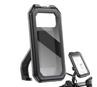 Motorcycle Mobile Phone Holder - 360 Degree Rotation Cell Phone Mount,Waterproof Rear Window Case Design, Scooter Phone Clip for Cycling, Riding