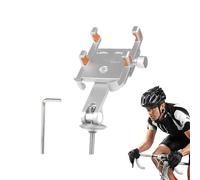 Motorcycle Mobile Phone Holder, Aluminium Alloy Adjustable Angle, Smartphone Holder, Bicycle, Made of Aluminium Alloy, Fully Adjustable Viewing Angle, Universal Handlebar Mount for All Rider