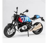 Motorcycle model 1:12 For BMW R Nine T Alloy Motorcycle Scale Model Diecast Simulation Sound&Light Off Road Autocycle Collection Toy Vehicles(Blue)