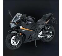 Motorcycle model 1/12 For SUZUKI GSX-250SR Motorcycle Model Sound And Light Toy Gift Giving Die-cast Static(Black- Silver)