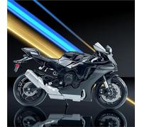 Motorcycle model 1:12 For Y&AMAHA YZF-R1 YZFR1 YZF R1 Motorcycle Model Toy Gift Giving Die-cast Static(Black- Silver)