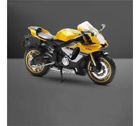 Motorcycle model 1:12 For Y&AMAHA YZF-R1 YZFR1 YZF R1Alloy Motocross Model Toy Collection Gift Static Die Casting Production(Yellow)