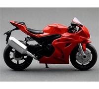 Motorcycle model 1:18 For Suzuki GSX-R1000 GSXR1000 GSX R1000 Die-casting Motorcycle Model Collection Hobby Toy Gift Off-road(Black- Silver)