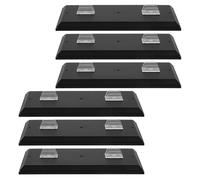 Motorcycle Model Plastic Bases 1:12 Scale 6pcs Display Stands with Sturdy Support and Anti-slip Features, for Home and Traveling Displays