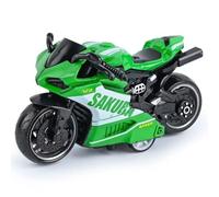 Motorcycle Model,Pull Back Motorcycle Plastic Street Machine Friction Power Mini Motorbike Model Kids Toy Gift Set for 3 Years+ (Green)