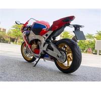Motorcycle model Simulation 1:9 Scale For H&ONDA CBR 1000RR-R Off Road Motorbike Alloy Model Sound Light Diecast Motorcycle Vehicle Toy Gift(Black- Silver)