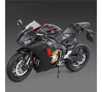 Motorcycle model Simulation 1/9 Scale For H&ONDA CBR1000RR Off Road Motorbike Alloy Model Sound Light Diecast Motorcycle Vehicle Toy Gift(Black- Silver)