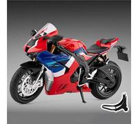 Motorcycle model Simulation 1/9 Scale For H&ONDA CBR1000RR-R Off Road Motorbike Alloy Model Sound Light Diecast Motorcycle Vehicle Toy Gift(Black- Silver)