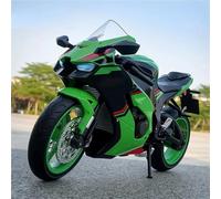 Motorcycle model Simulation 1:9 Scale For Kawasaki ZX-10R Off Road Motorbike Alloy Model Sound Light Diecast Motorcycle Model Vehicle Toy Gift(Green)