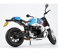 Motorcycle model Simulation Alloy 1:9 For BMW Retro Latte Racing Motorcycle Model Diecast Alloy Motorbike Toy Collection Miniature Voiture Home Decor(Blue)