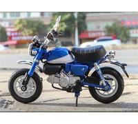 Motorcycle model Toy Motorcycle Diecast Metal Miniature Model 1/12 Collection Gift Sound And Light For H&ONDA For Monkey(Blue)