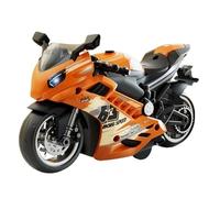 Motorcycle Model Toy - Realistic Sound Effects, Bright Light Display, Retraction Motor Action, Compact Portable Size, Interactive Toy Vehicle for Creative Fantasy Activities Indoor and Outdoor
