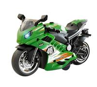 Motorcycle Model Toy - Realistic Sound Effects, Luminous Display, Traction Motor Action, Compact Portable Size | Interactive Play Vehicle For Creative Imagination, Fun Activities