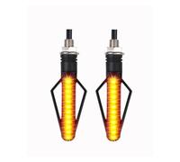 Motorcycle Modification 24LED Dual Color White Light Red Light Flowing Water Turn Signal Lamp Brake Motorcycle Turn Signal Light Turn Signals