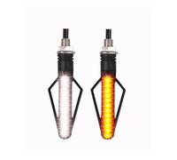 Motorcycle Modification 24LED Dual Color White Light Red Light Flowing Water Turn Signal Lamp Brake Motorcycle Turn Signal Light Turn Signals