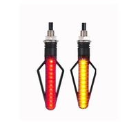 Motorcycle Modification 24LED Dual Color White Light Red Light Flowing Water Turn Signal Lamp Brake Motorcycle Turn Signal Light Turn Signals