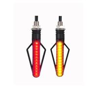 Motorcycle Modification 24LED Dual Color White Light Red Light Flowing Water Turn Signal Lamp Brake Motorcycle Turn Signal Light Turn Signals