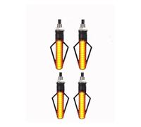 Motorcycle Modification 24LED Dual Color White Light Red Light Flowing Water Turn Signal Lamp Brake Motorcycle Turn Signal Light Turn Signals