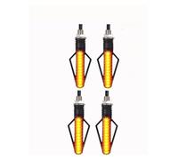Motorcycle Modification 24LED Dual Color White Light Red Light Flowing Water Turn Signal Lamp Brake Motorcycle Turn Signal Light Turn Signals