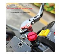 Motorcycle Modified Accessories Rear View Mirror M8M10 Mirror Hole Screw Decorative Parts Aluminum Alloy CNC(Silver,Orthodontic M10)