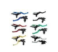 Motorcycle Modified Parts Aluminum Alloy CNC Clutch Handle 7/8 Brake Brake Pump With Throttle Handle Combination(Aluminum cover brake pump oiler Red)