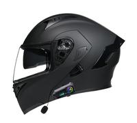 Motorcycle Modular Helmet with Bluetooth Full Face Flip Up Motorbike Helmet with Dual Visor DOTECE Approved Crash Helmets Built-in Dual Speaker Microphone for Adult Men Women 17,XL=61~62cm