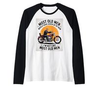 Motorcycle Most Old Men Would Have Given Up Raglan Baseball Tee