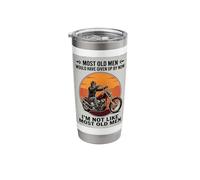 Motorcycle Most Old Men Would Have Given Up Stainless Steel Insulated Tumbler