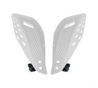 Motorcycle Motocross Hand Guards Handlebar Shield Windproof Hand Protector ABS Plastic and Aluminum Alloy Construction for Impact Resistance (white)