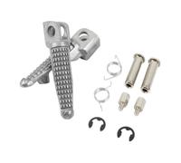 Motorcycle Motocross Passenger Front Foot Peg Footrest Compatible With Z1000 Z750 Z800 ZZR1400 2003-2026 Moto Accesorios(Silver)