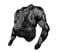 Motorcycle Motorbike Full Body Armor Armour Protective Gear Jacket Pro Street Sport Motocross ATV MTB Racing Shirt Jacket Protector with Chest Back Protection for Adult, Gray-M