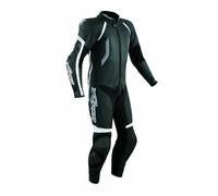 Motorcycle Motorbike Full Body one pc Perforated Leather Race Suit 1 PC Black