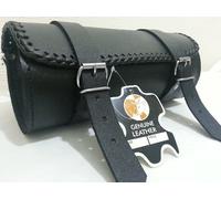 Motorcycle Motorbike Genuine Leather Tool Roll Saddle Bag TR3