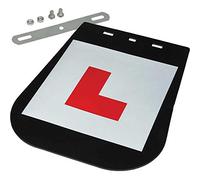 Motorcycle Motorbike Scooter Quad Learner L-Plate Mudflap Mud Guard & Fixing Kit