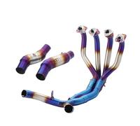 Motorcycle Motorcycle Exhaust Full Elbow Muffler Pipe Connect The 51MM For Z1000 2010-2024 Exhaust Pipe(Onecolor)