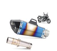 Motorcycle Motorcycle Exhaust Muffler Pipe Link Carbon Fiber Slip On For NC700 NC750 NC750X 2012-2017 Exhaust Pipe(TYPE-E)
