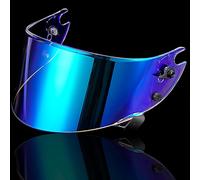 Motorcycle Motorcycle Helmet Shield for Shark Race R Pro GP Face Shield Replacement Accessories Helmet Visor Anti Scratch Colored Motorcycle Helmet Lenses G Tea red(A Aurora Blue)