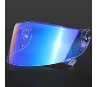 Motorcycle Motorcycle Helmet Shield for Shark Race-R Speed-R Face Shield Replacement Accessories Helmet Visor Anti Scratch Colored Motorcycle Helmet Lenses A Brown(B Aurora Blue)