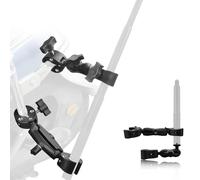 Motorcycle Mount kit compatible for Insta360 X5/X4/X3/X2 Camera Double Clamp Handlebar Holder Bundle compatible for GoPro 12-3,Osmo 360 Action Camera for Riding Shooting Records ATV UTV Boat(No Stick)