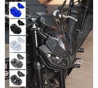 Motorcycle MT09 Front Headlight Headlamp Shell Guard Fairing Cowl Upper Beak Nose Cone Extension Aerodynamic Winglet Cover Decoration Body Kit for FZ09 MT FZ 09 FZ-09 MT-09 SP 2018-2020 (Matte Black)